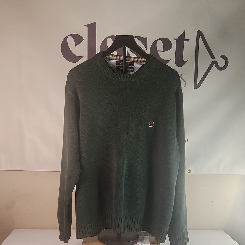 Tommy Hilfiger Dark Green Crewneck Sweater